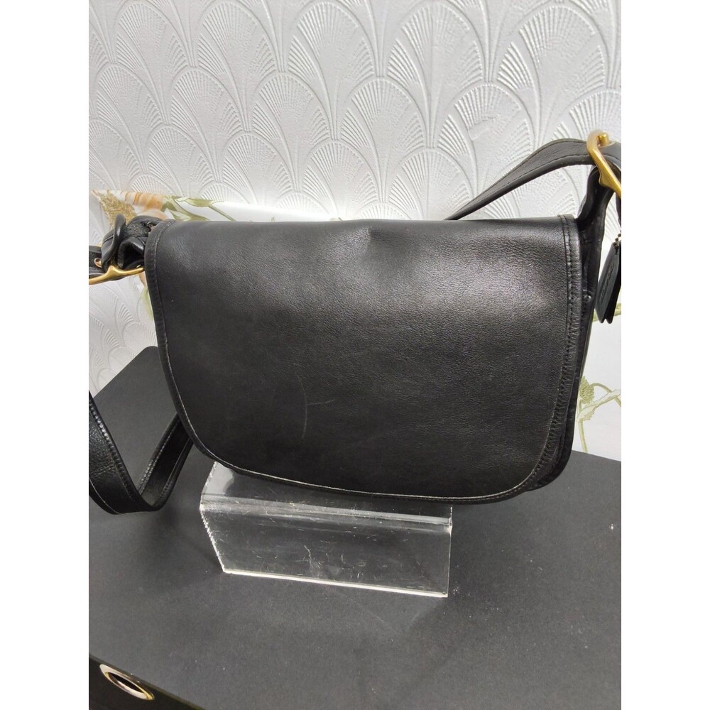 Vintage COACH Patricia Legacy Saddle Bag 9951 in black
